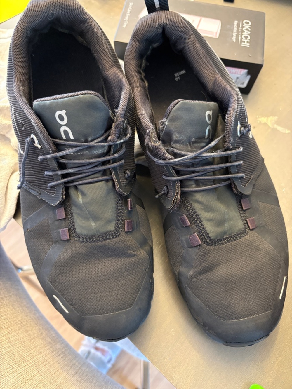 On Running Men's Black Athletic Running Sneakers
